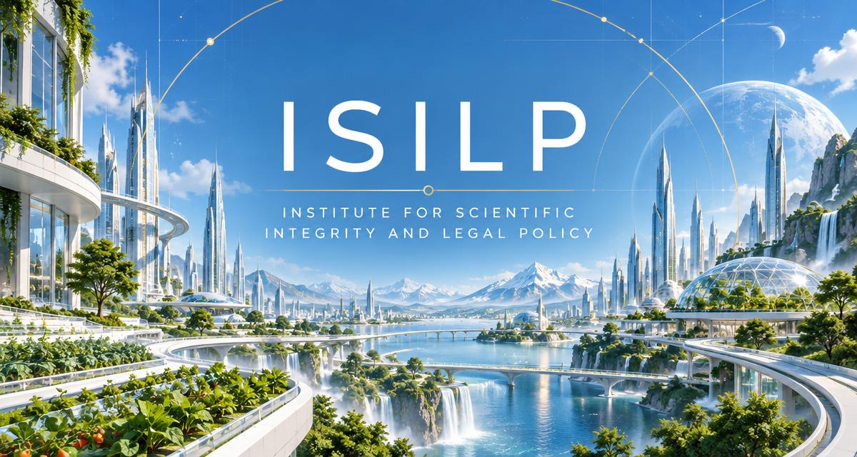ISILP social share card featuring a bright future civilization